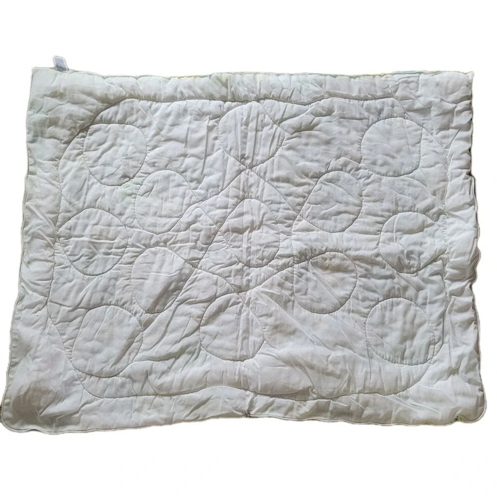 Vintage 1980 Curity Zip-A-Quilt Baby Sleeping Bag Elephant & Mouse Patchwork EUC
